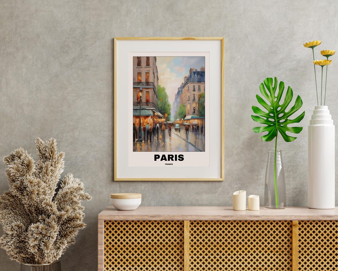 Paris Scenic Travel Poster, City Landscape - Image 2