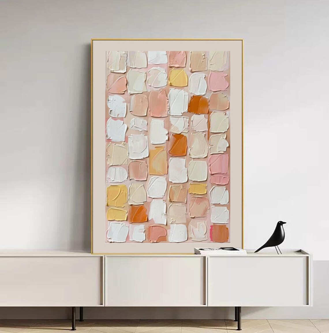 Modern Abstract Oil Painting Wall Art Print, Living Room - Image 4