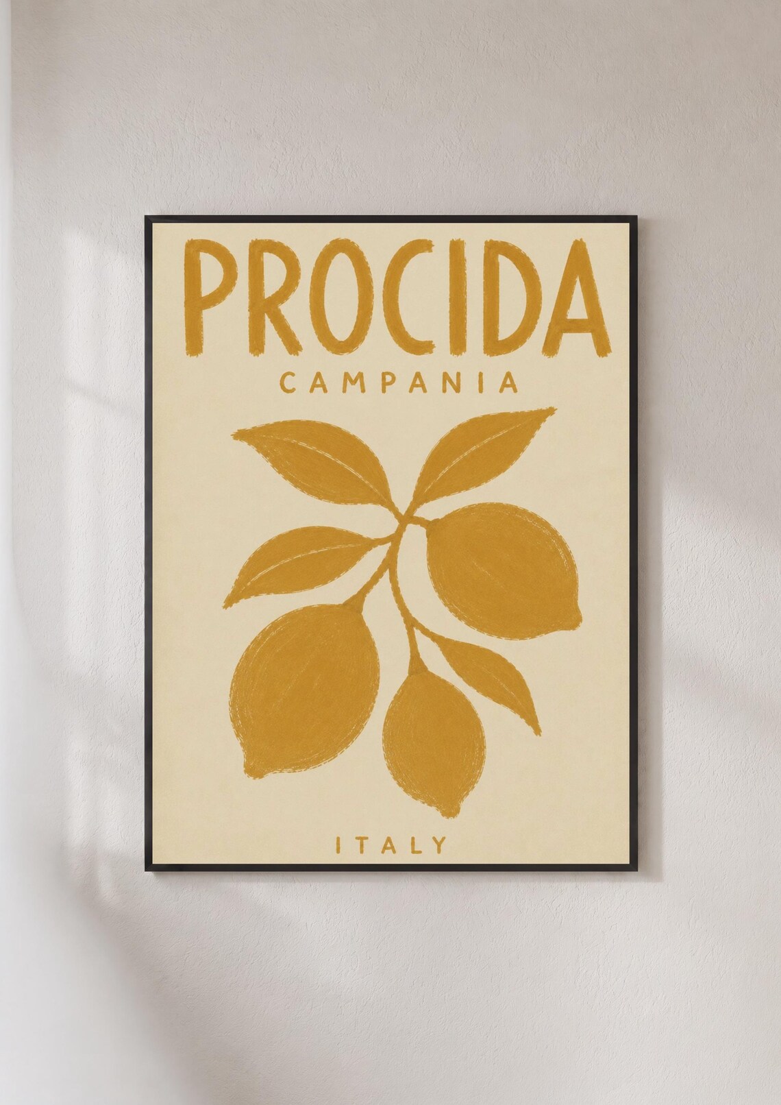 Procida Italy Vintage Travel Poster