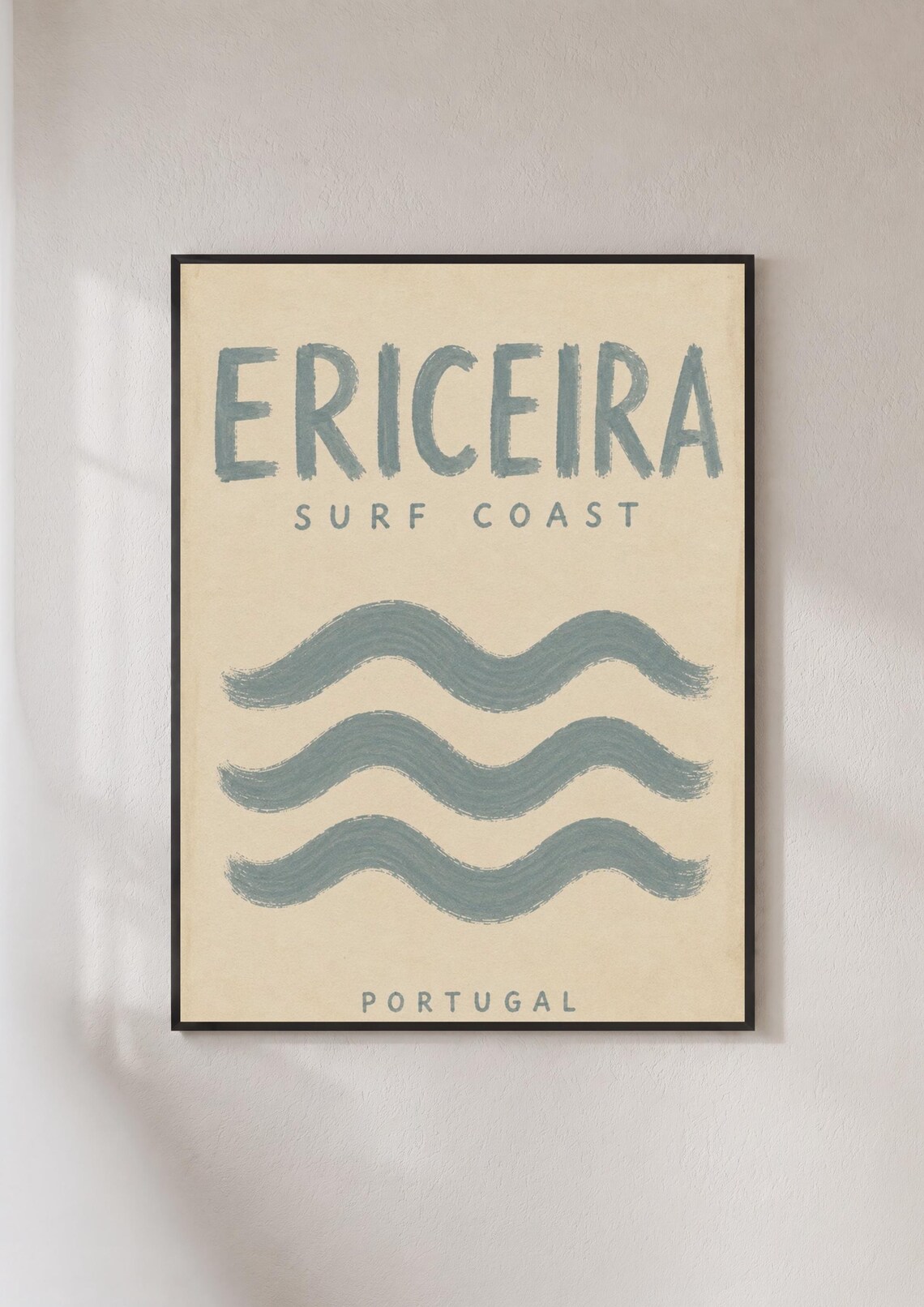 Ericeira Surf Coast Portugal Vintage Poster Print