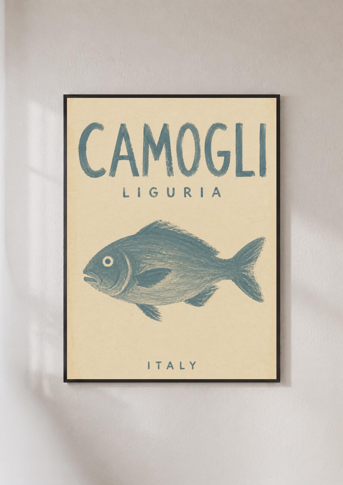 Camogli Liguria Italy Vintage Travel Poster