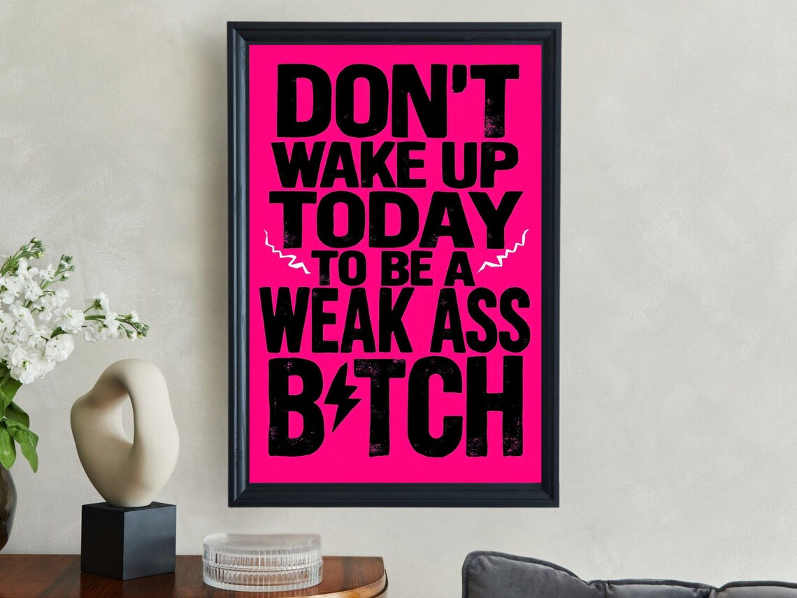Motivational Print For Inspirational Wall Art Typography Quote Poster Bold Home Decor Office Decoration