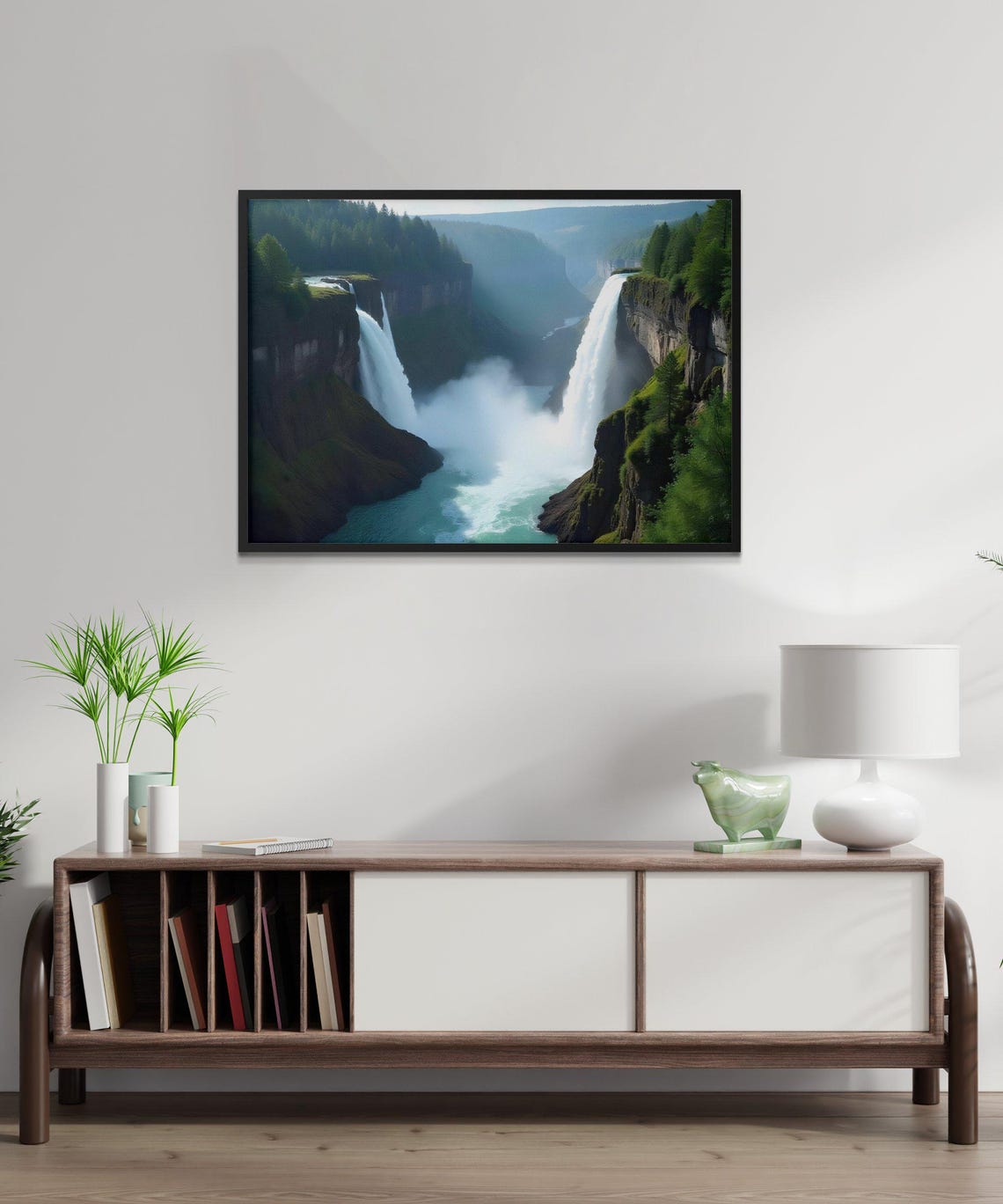 Breathtaking Waterfall Wall Art Majestic Nature Landscape Print Scenic Wall Decor Home Office Gift Stunning Nature Poster - Image 3