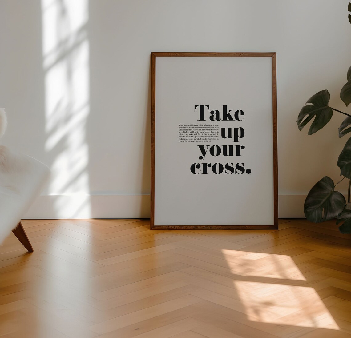 Take Up Your Cross Matthew 16 Scripture Print - Image 6