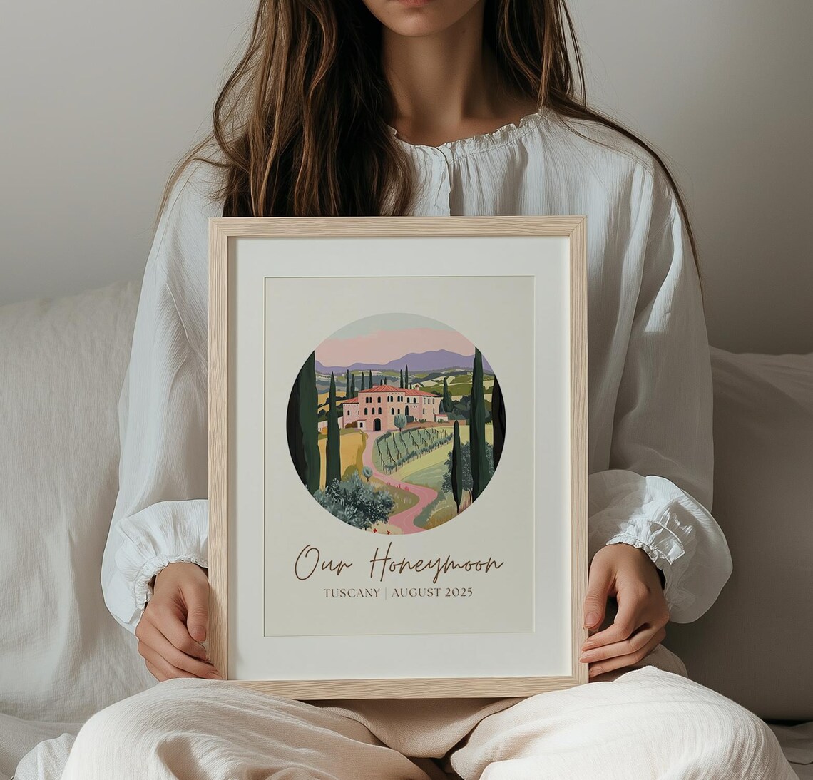 Personalized Travel Print, Honeymoon Wedding Gift - Image 3