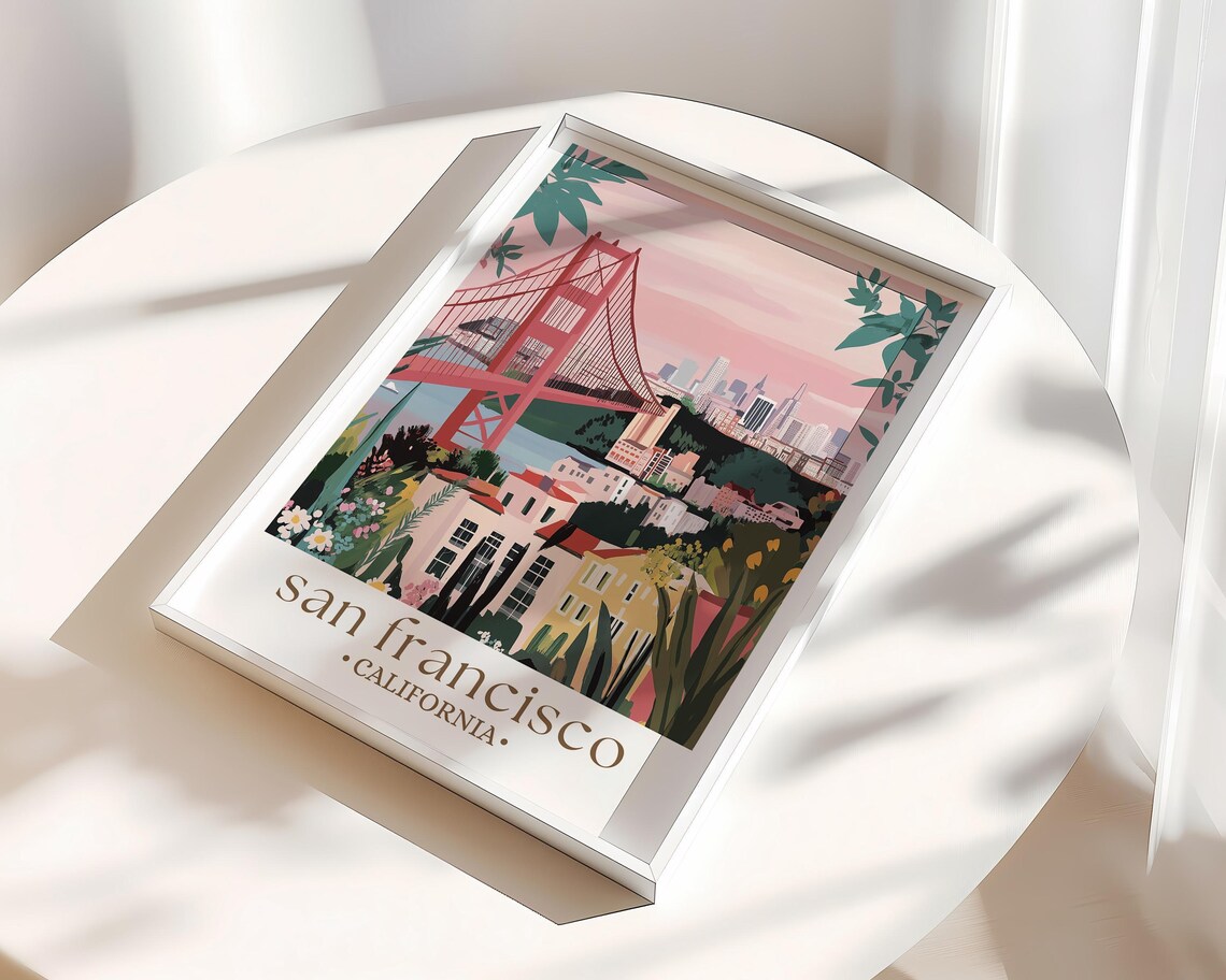 San Francisco Scenic Cityscape Travel Poster - Image 3