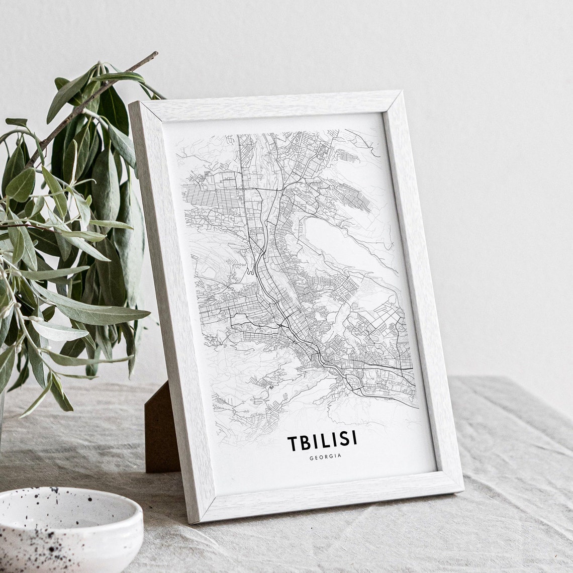 Tbilisi Georgia Caucasus Capital Minimalist City Street Map Poster - Image 4