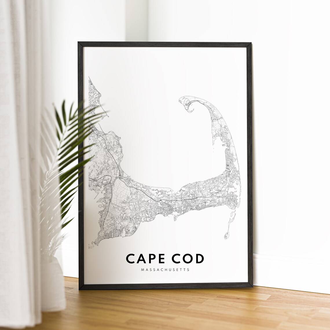 Cape Cod Map Print, Minimalist Massachusetts Map - Image 2