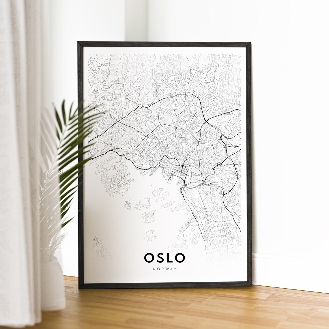 Oslo Map Print, Oslo Norway Travel Poster - Image 2