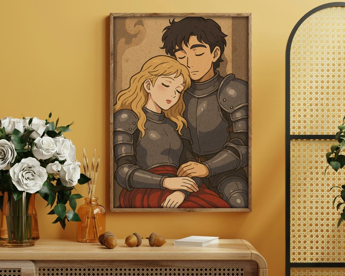 Resting After the Battle - Fantasy Couple Art - Image 2
