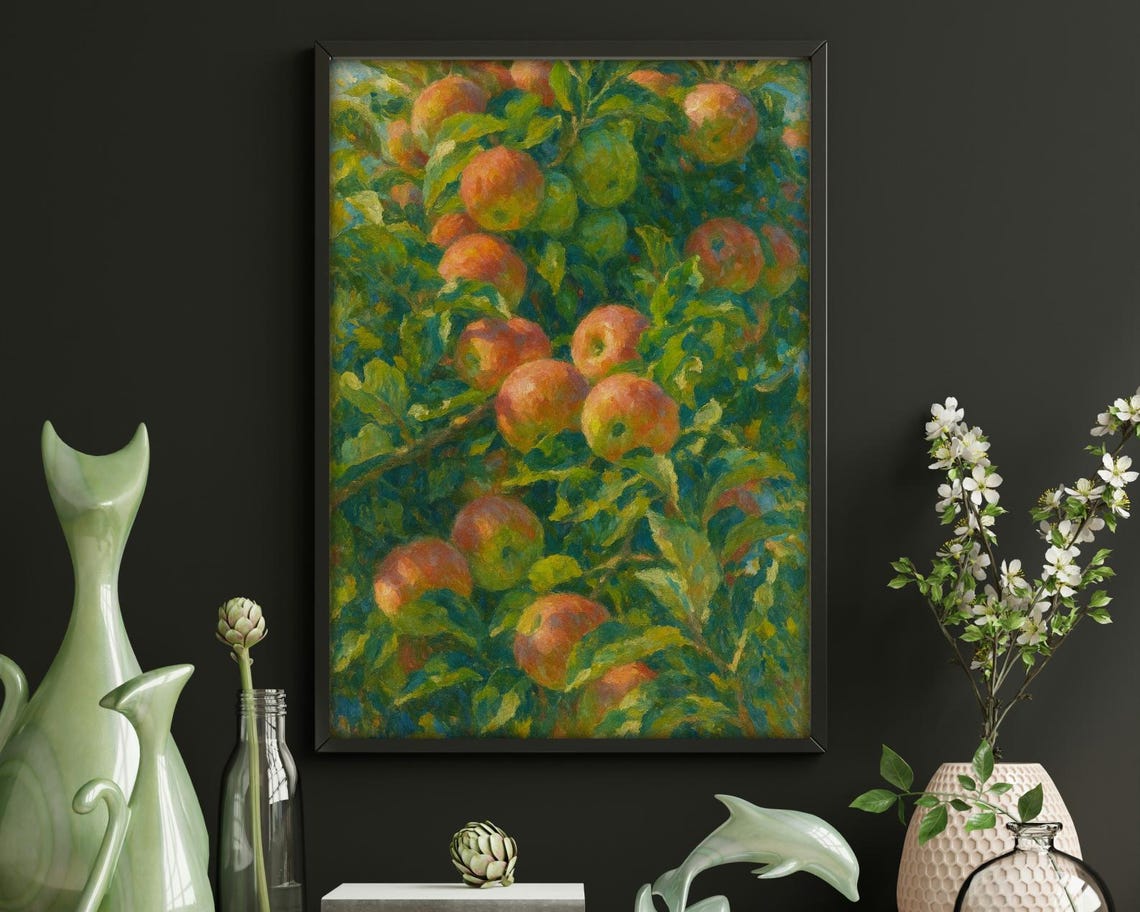 Colorful Fruit Explosion, Modern Kitchen Art Print