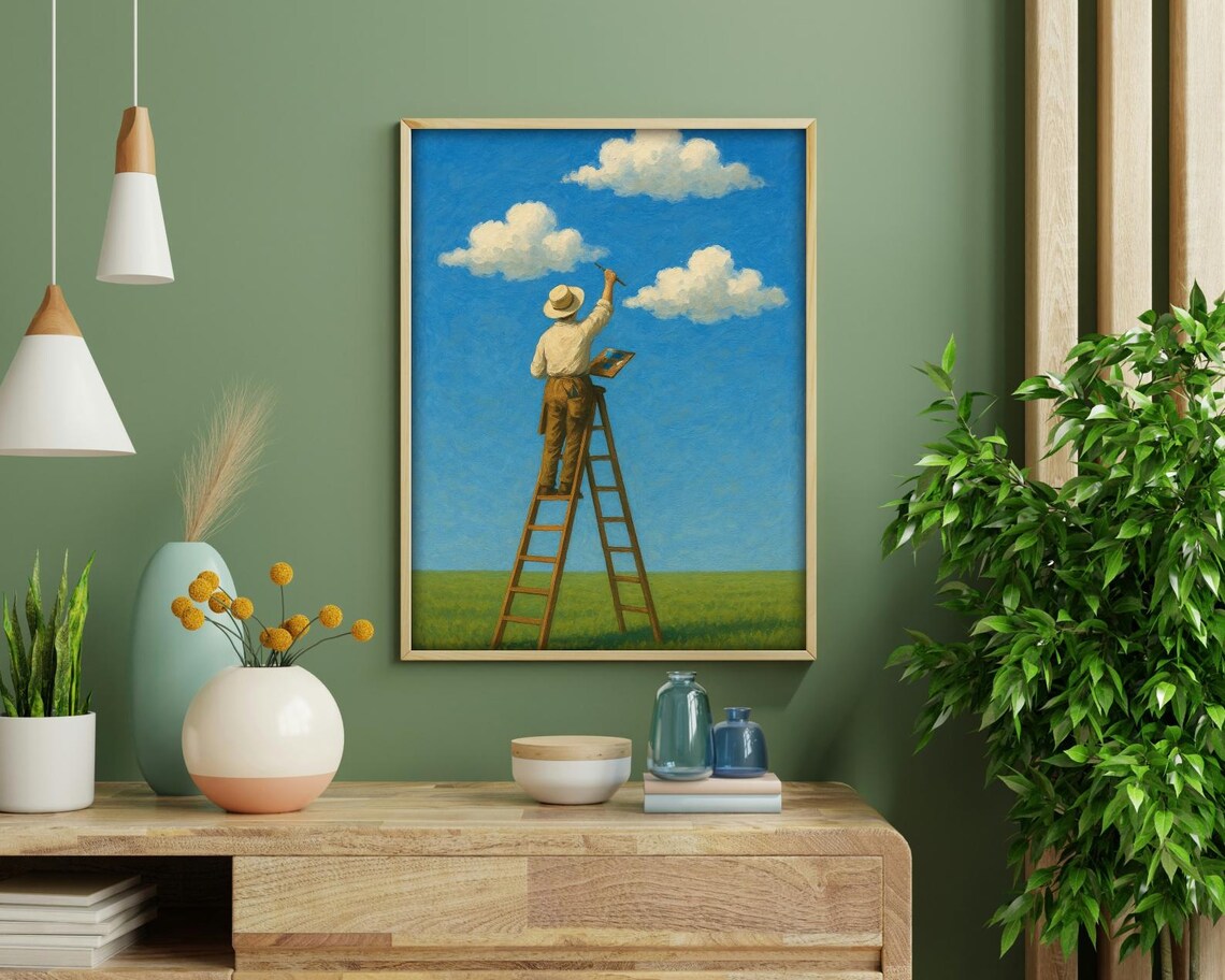 Painting The Sky, Whimsical Cloud Art - Image 4