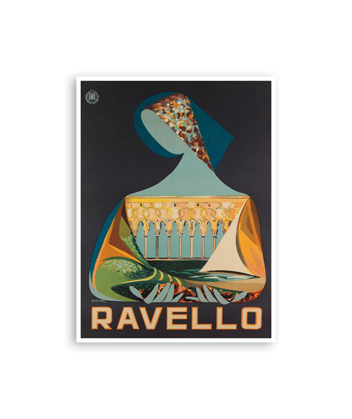 Ravello Italy Retro Travel Poster Art Print