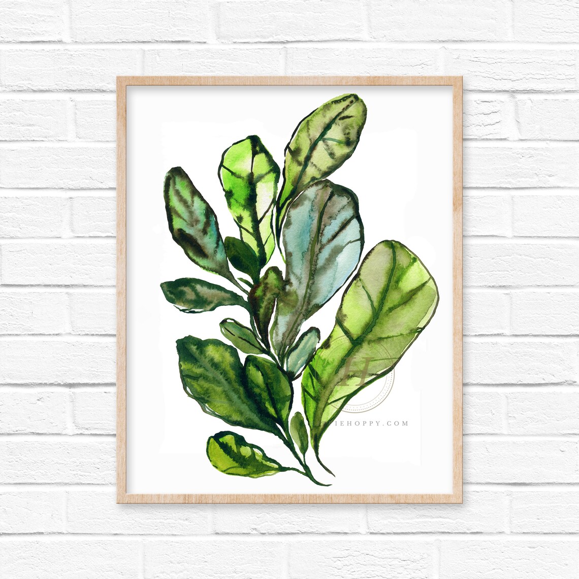 Fiddle Leaf Fig Watercolor Art Print