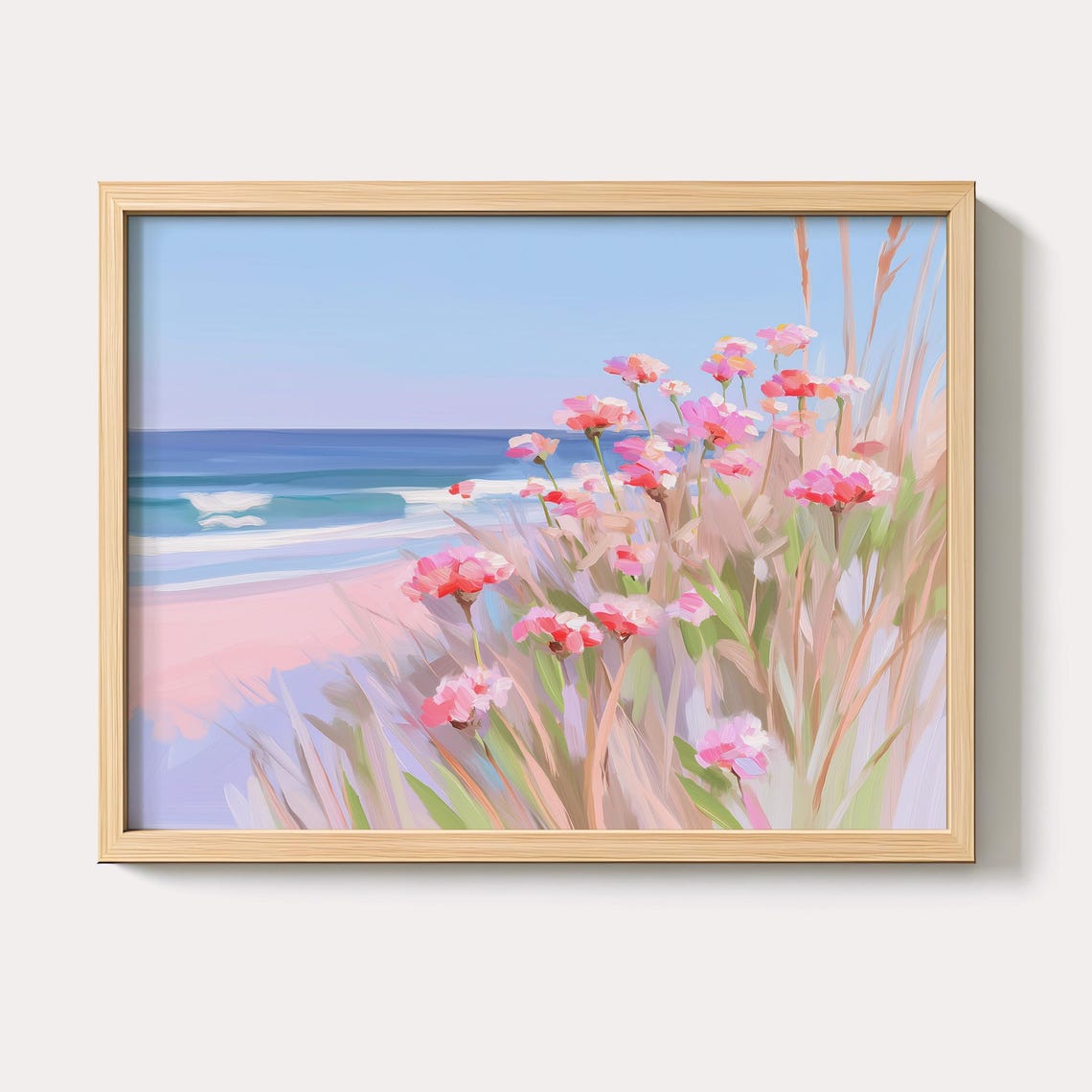 Pastel Floral Wall Art Print Oversized Botanical Tapestry Jpgs 300 Dpi