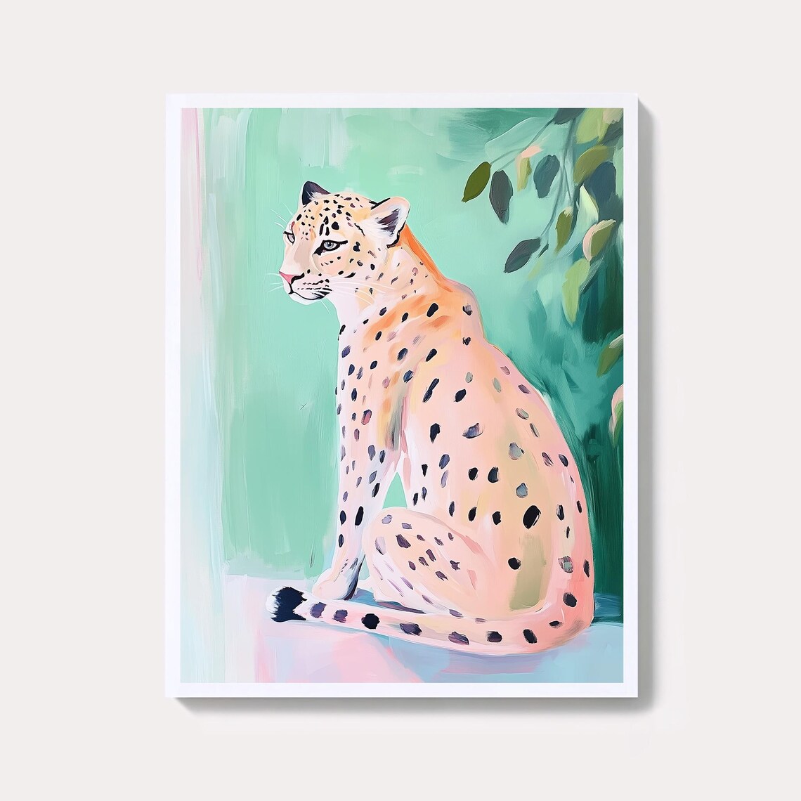 Cheetah Art Print Glam Leopard Trendy Dorm Decor