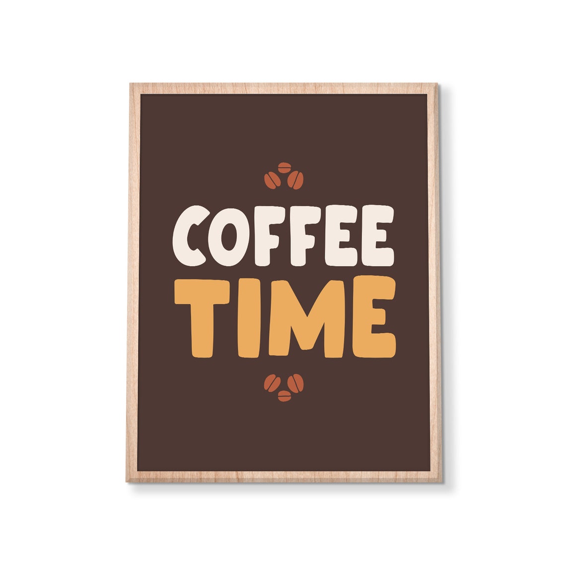 But First Coffee Coffee Time Two Poster Set Kitchen Typography Art - Image 2