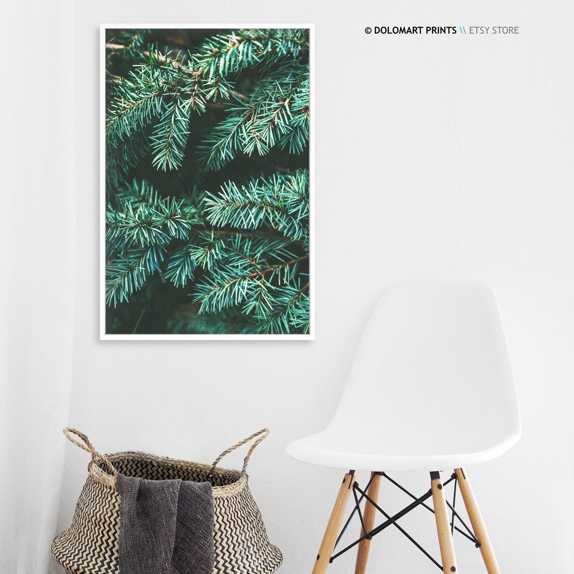 Pine Tree Forest Art Print, Mountain Landscape - Image 3