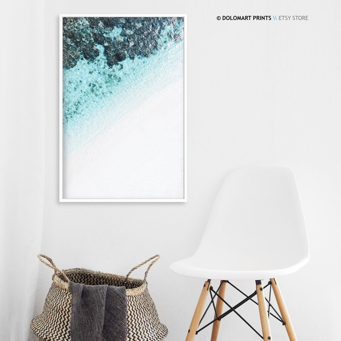 Beach Coastal Print, Minimal Modern Room Decor - Image 3