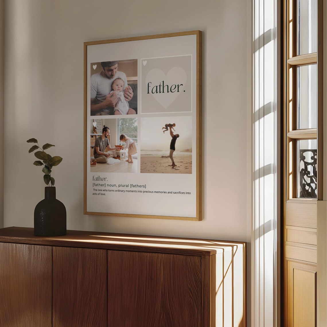 Father Definition Customizable Dad Gift Collage - Image 5