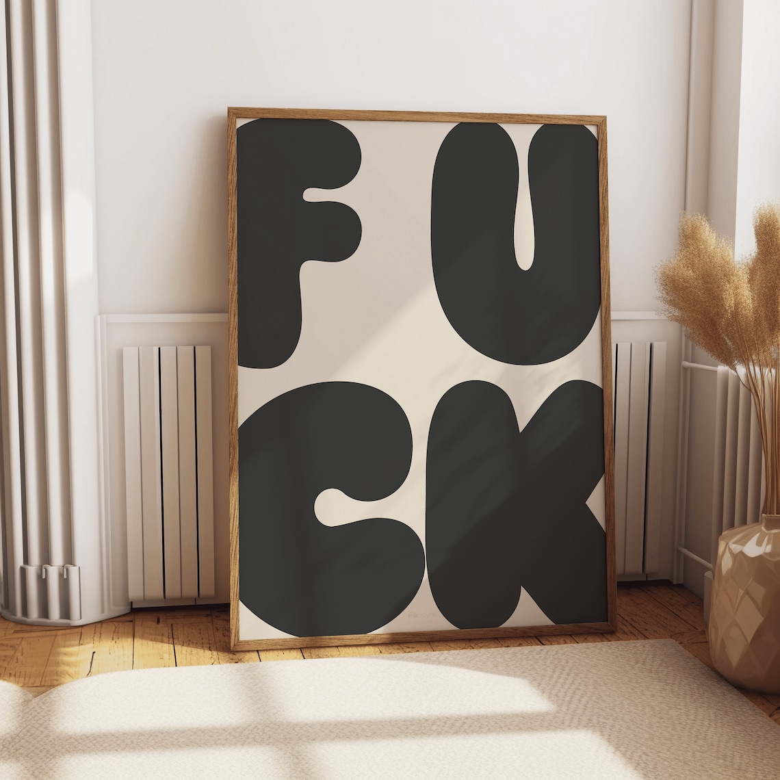 Fck Swear Word Quote, Quirky Retro Wall Art - Image 3
