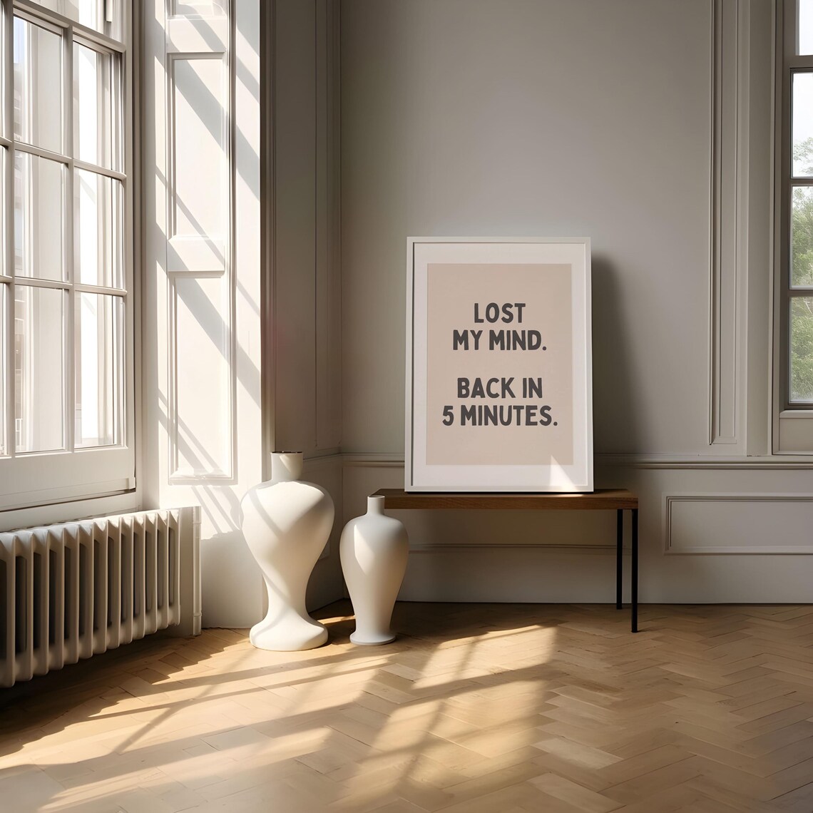 Two Rules of Business Funny Bold Typography Home Office Poster - Image 3