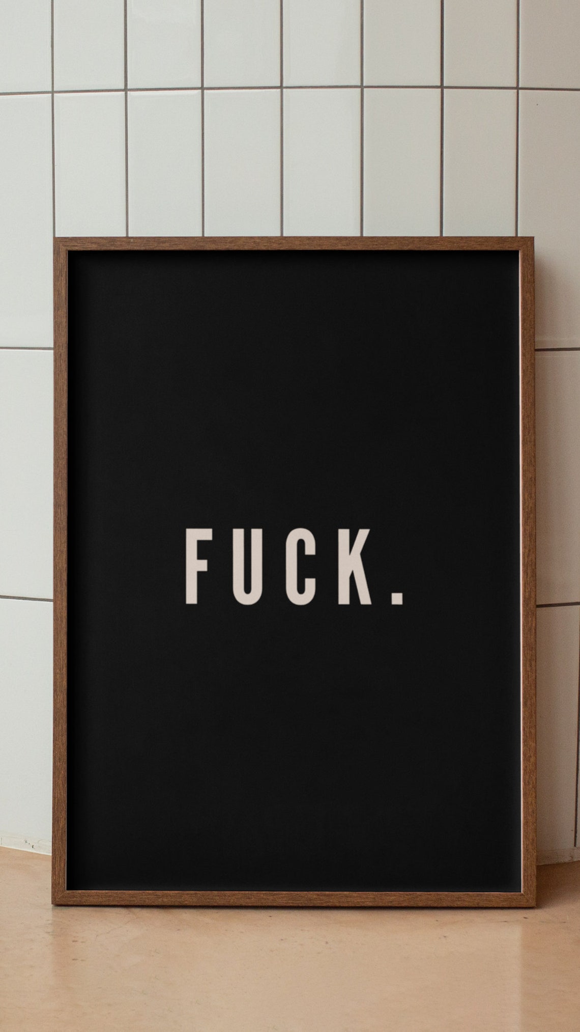 Carpe Fucking Diem Bold Black White Sarcastic Latin Quote Poster - Image 2