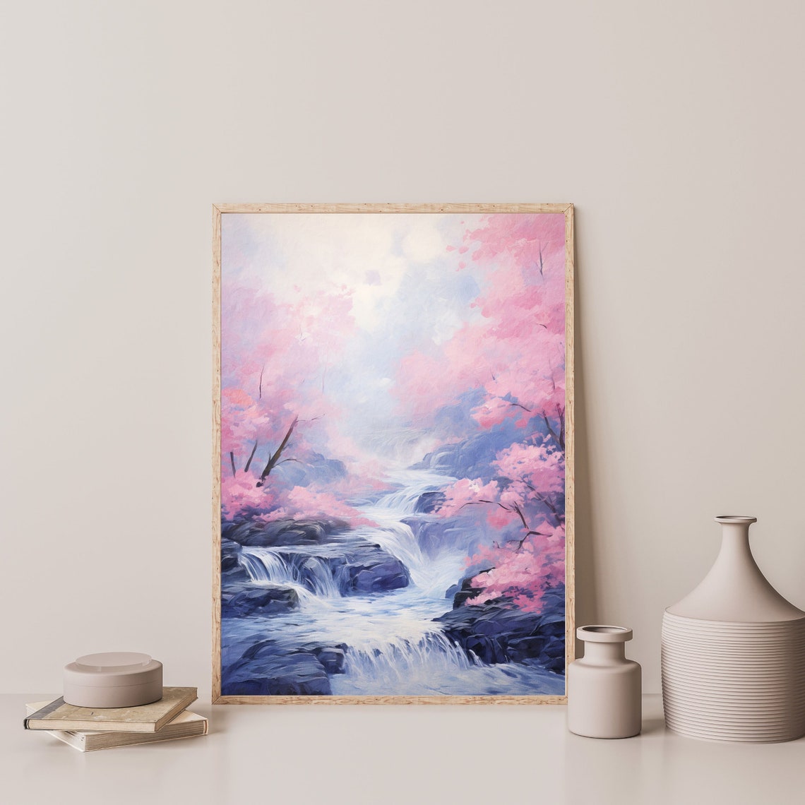 Spring River Print Retro Vintage Wall Art Minimal Apartment Home Decor Aesthetic Landscape Poster P 549 - Image 3
