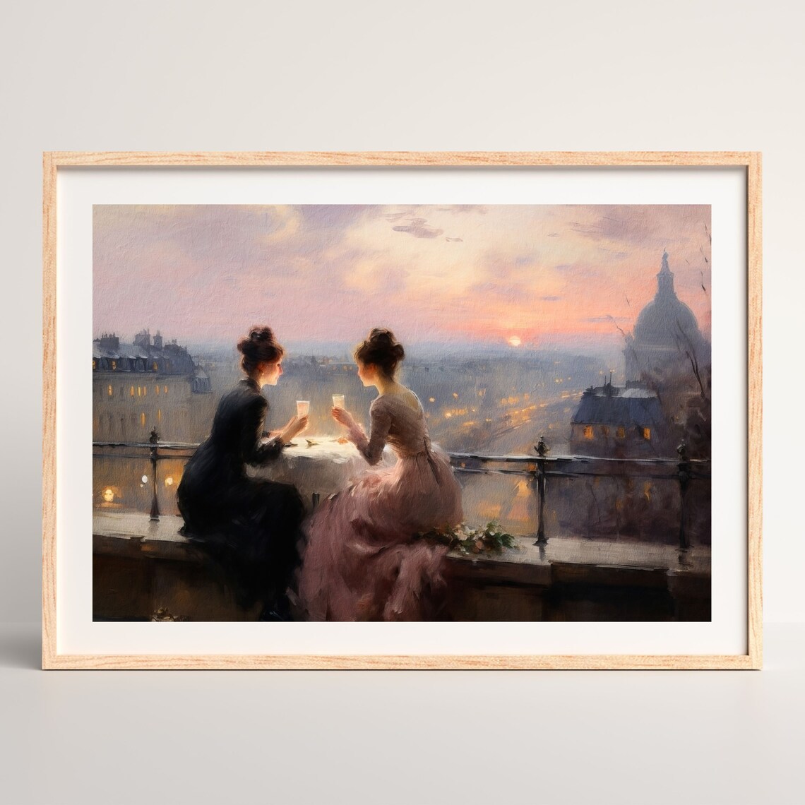 Paris Rooftop Retro Travel Poster, Vintage Decor - Image 2