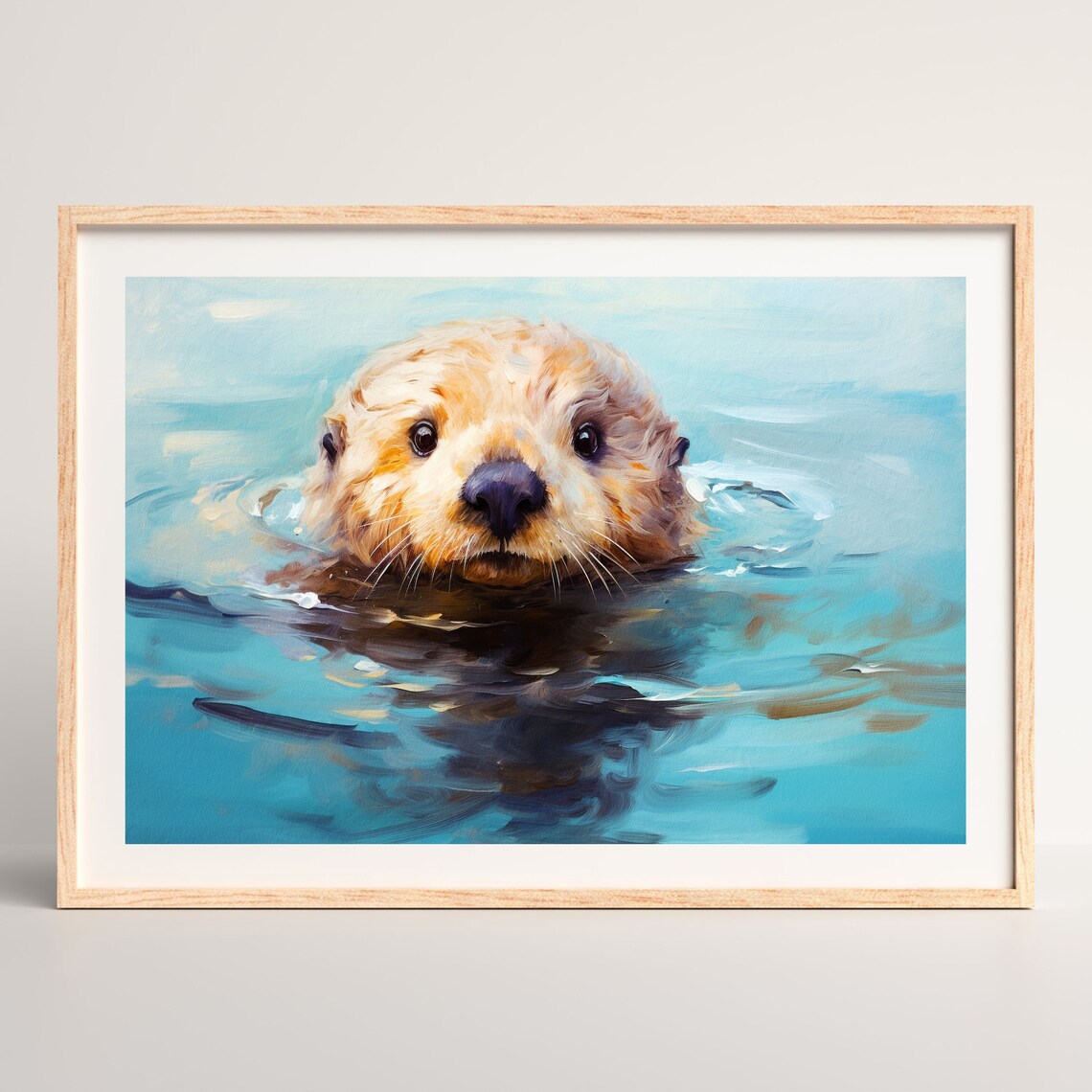Sea Otter Vintage Nursery Animal Wall Art Print - Image 3