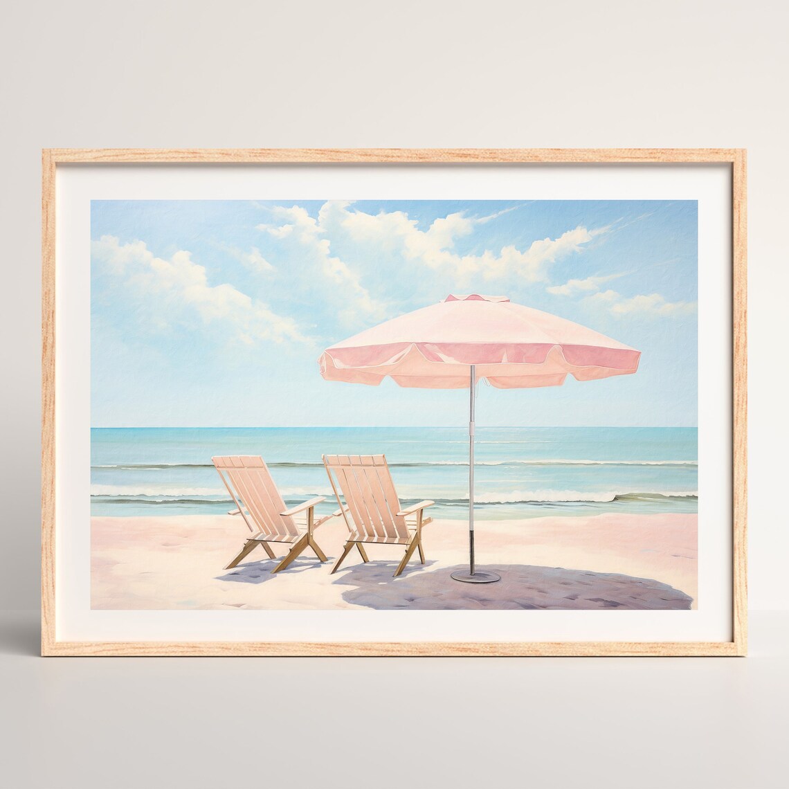Retro Beach Minimalist Coastal Home Art Print - Image 2