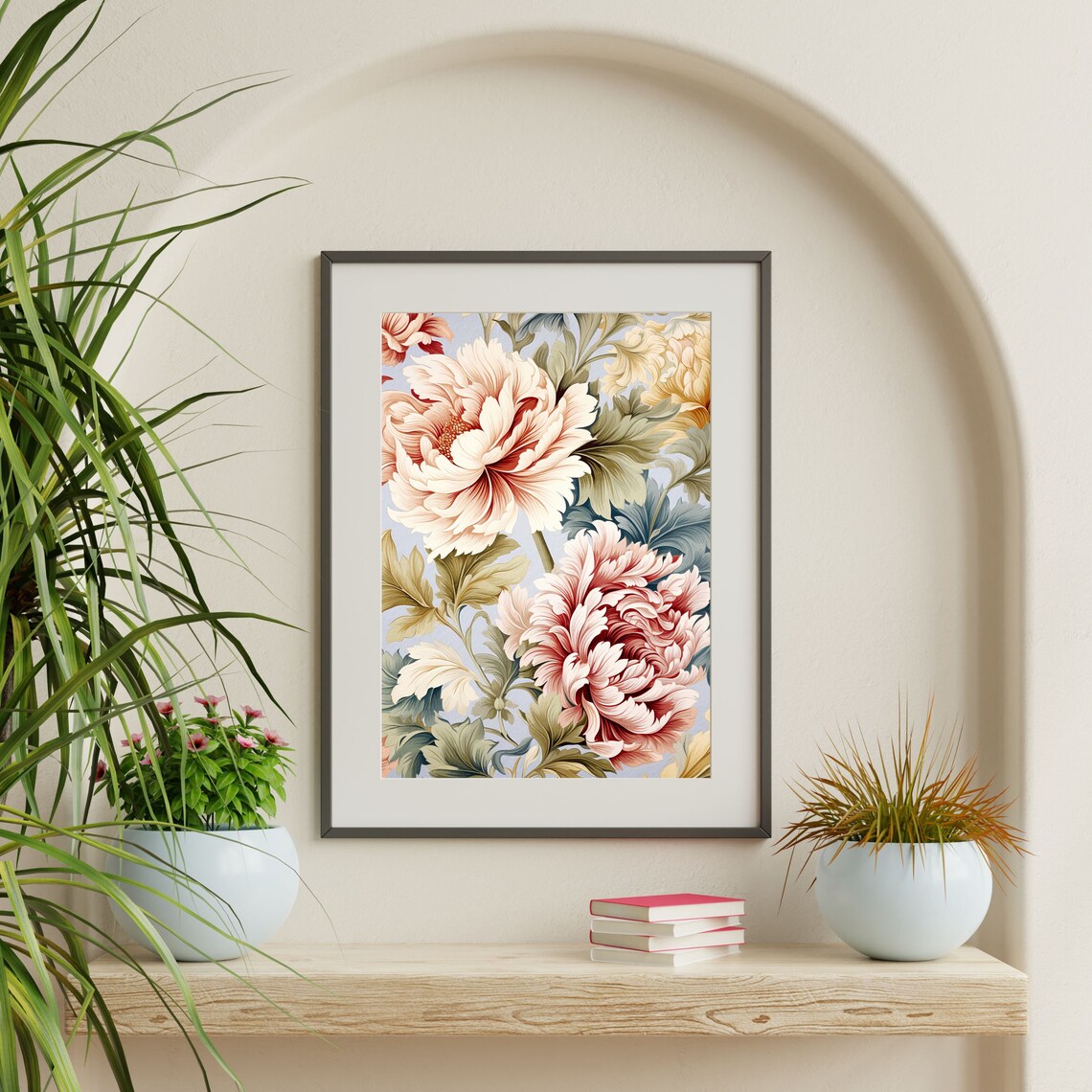 William Morris-Inspired Floral Pattern Art Print - Image 2