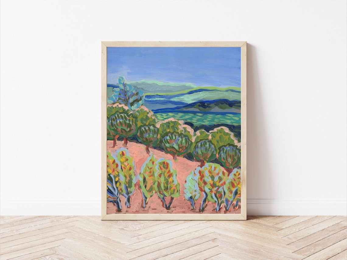 Sonoma Landscape Art Print, California Wine Country