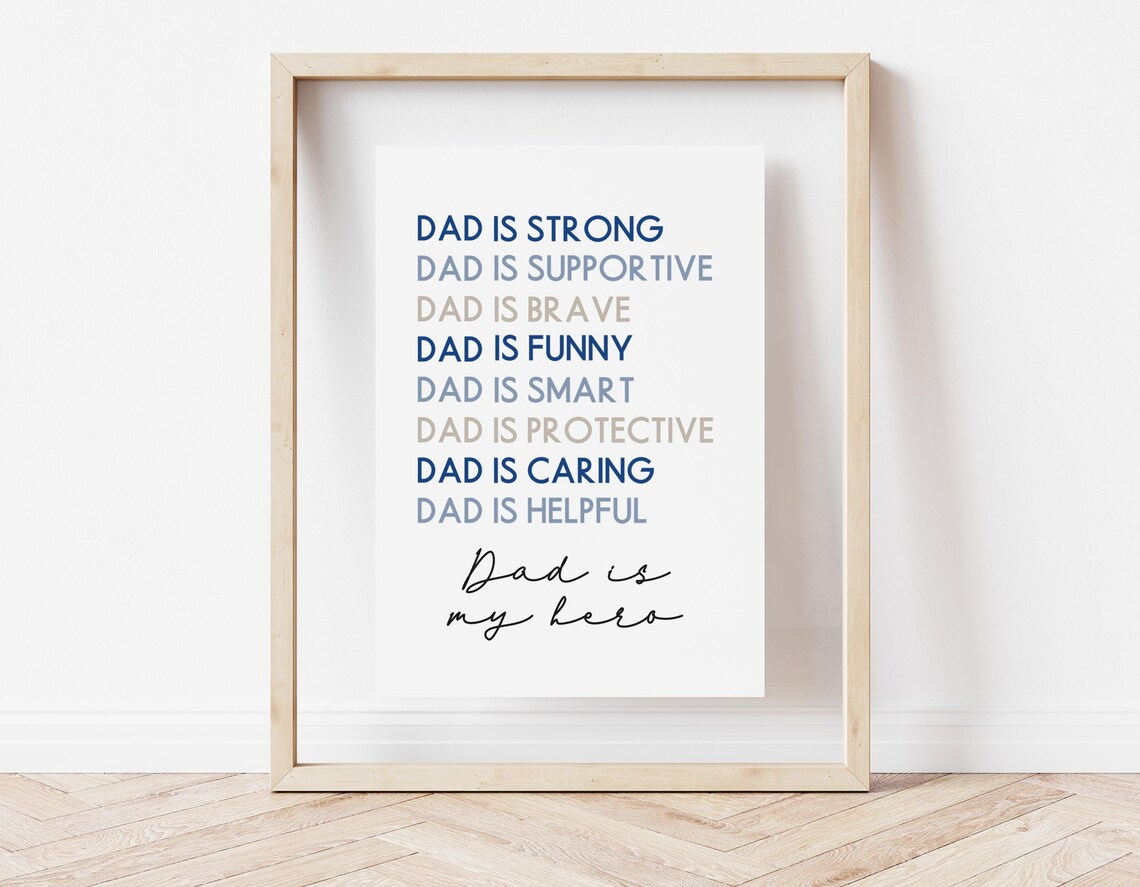 Father's Day Art Gift for Dad, Wall Art Print - Image 4