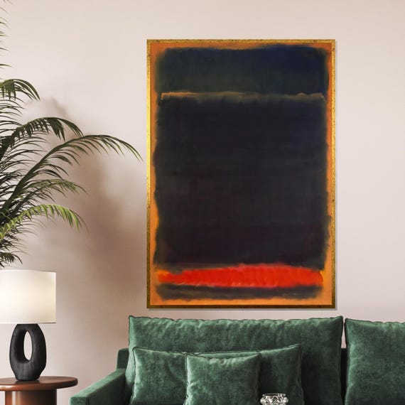 Rothko Style Abstract Deep Colors Wall Art Modern Art Design Ready To Hang Abstract Expressionist Decor Bold Hues