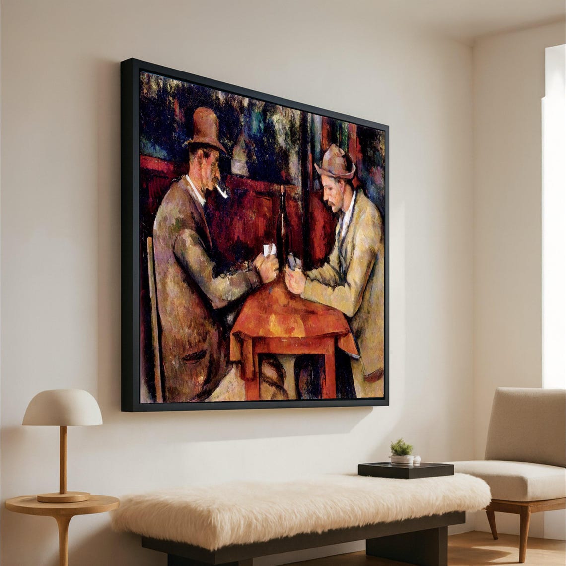 Paul Cezanne The Card Players Classic Impressionist Painting Poster