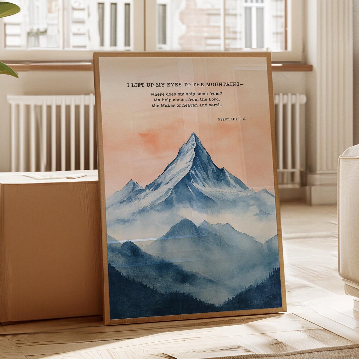 Psalm 1211-2 Mountain, Inspirational Bible Verse