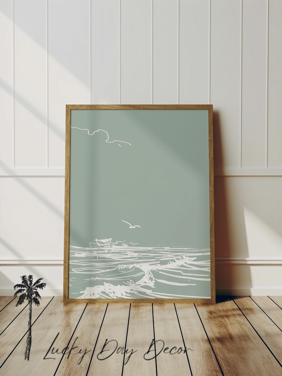 Calming Ocean Waves, Coastal Wall Art Print