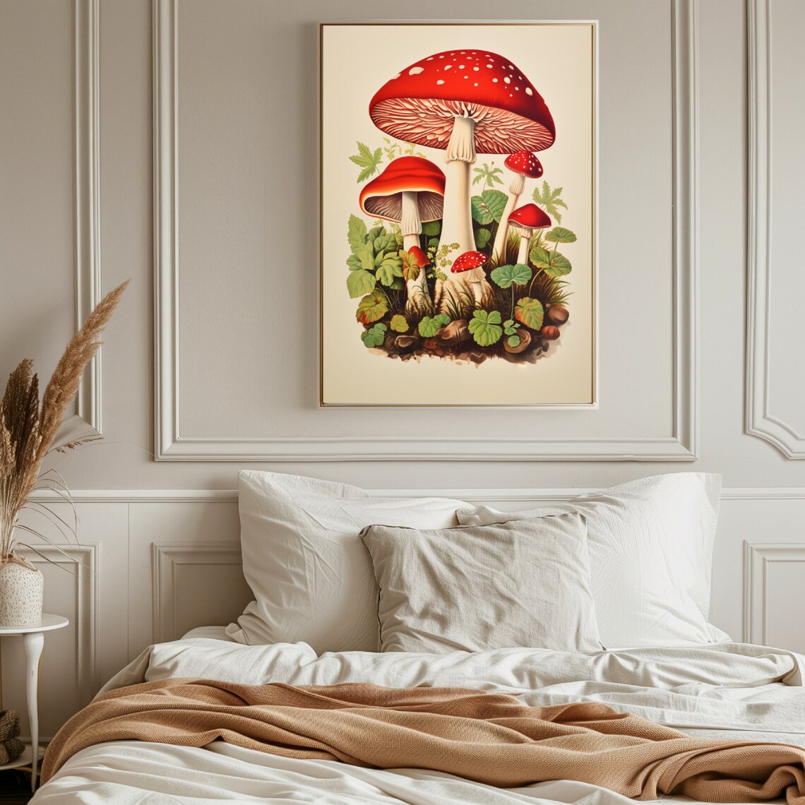 Retro Mushroom Print, Vintage Cottage Kitchen Art - Image 2