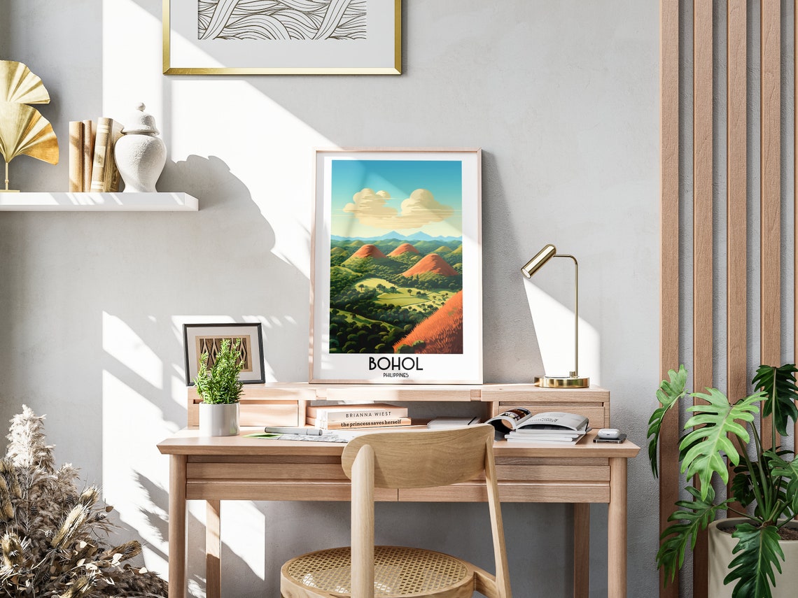 Bohol Philippines Chocolate Hills Lush Green Valley Scenic View Poster - Image 3