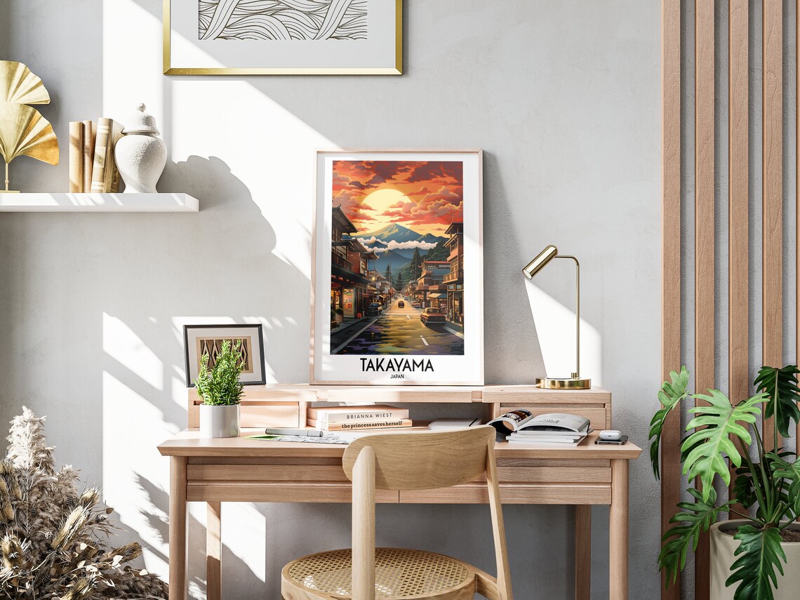 Takayama Travel Poster, Japan Home Decor Print - Image 3
