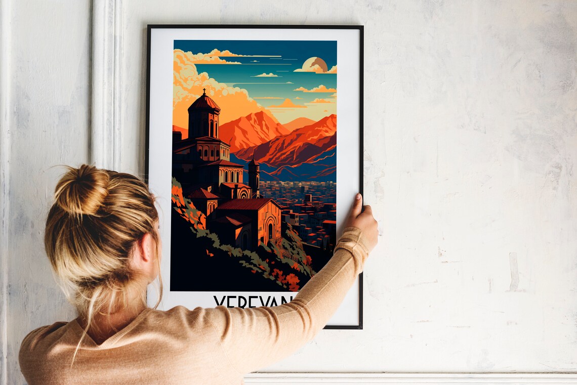 Yerevan Travel Poster, Armenia Home Decor - Image 2