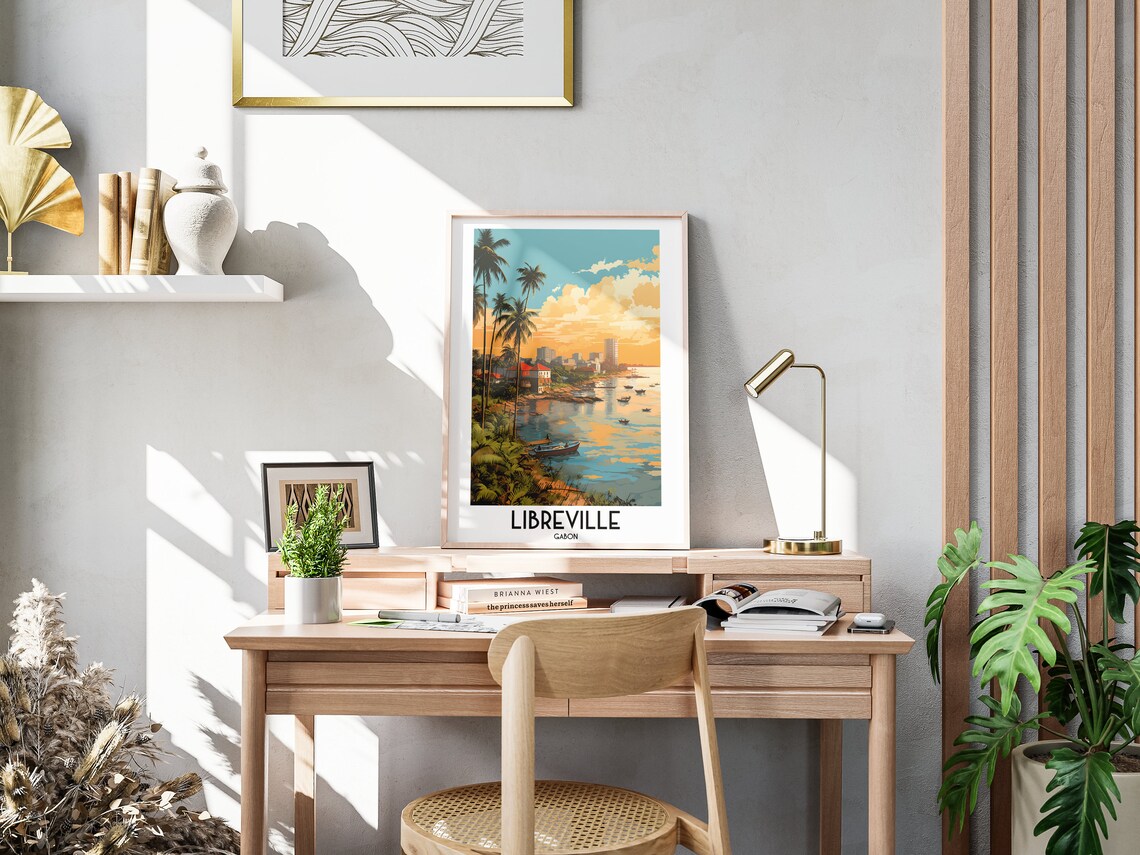 Libreville Travel Poster, Gabon Home Decor - Image 3