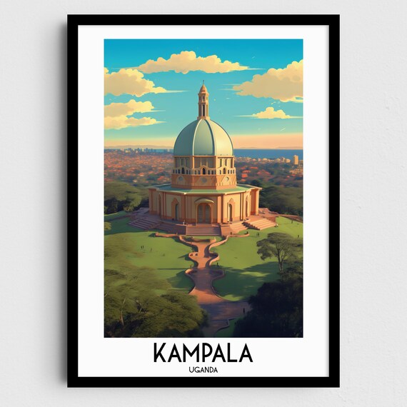 Kampala Travel Wall Art Uganda Painting Gifts Africa Home Decor Prints Posters Handmade Art Ugandan