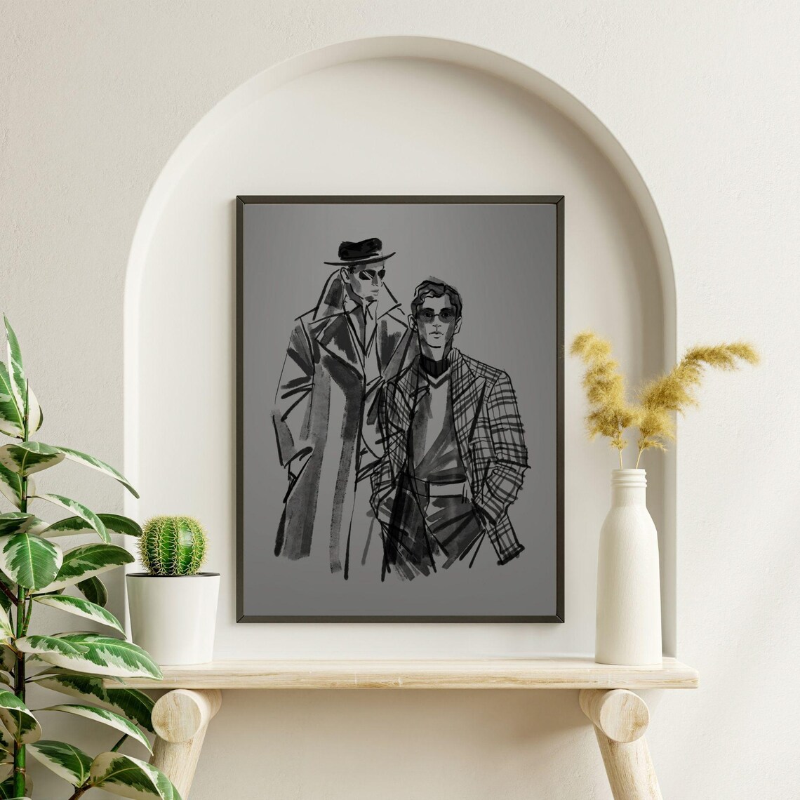 Sophisticated Masculinity Modern Wall Art - Image 7