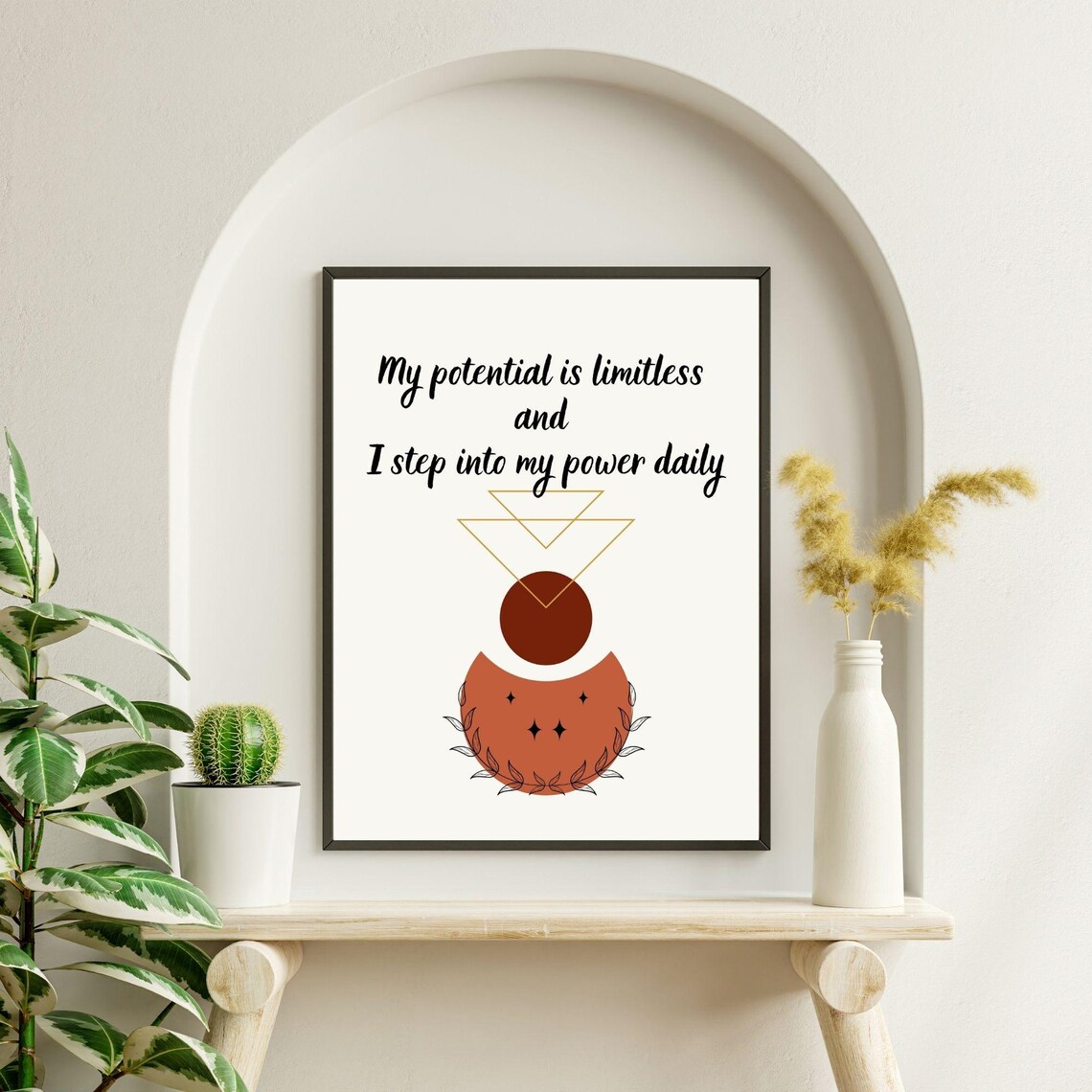 My Potential Is Limitless Boho Motivation Art Print - Image 6