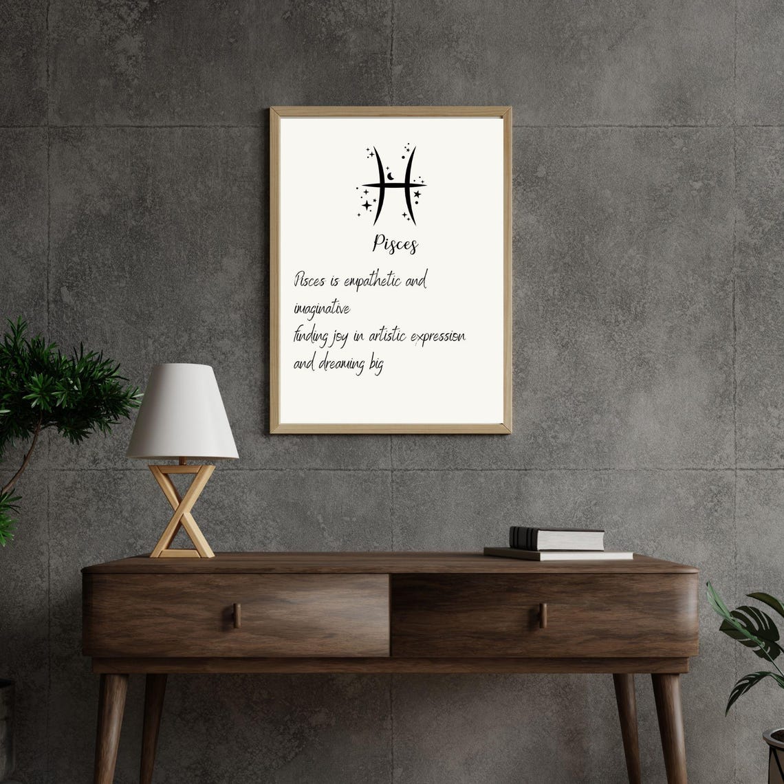 Pisces Zodiac Sign Minimalist Art Print - Image 6