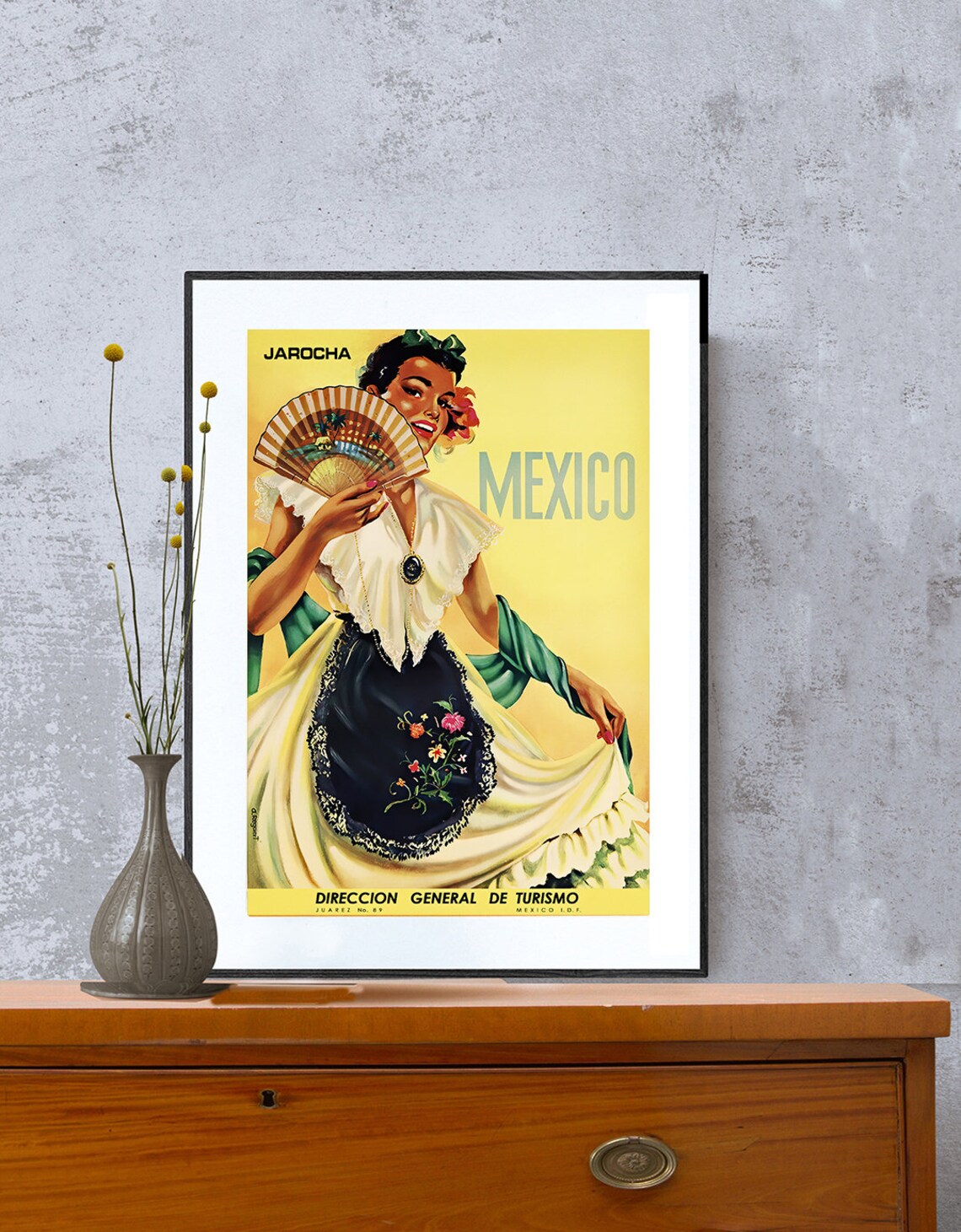 Mexico Jarocha Vintage Travel Poster Print - Image 2