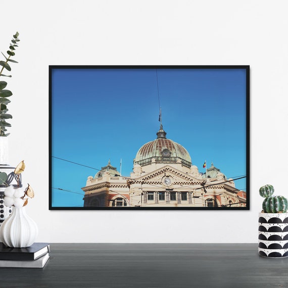 Flinders Street Station Melbourne Australia Print Wall Art A4 A3 A2 A1