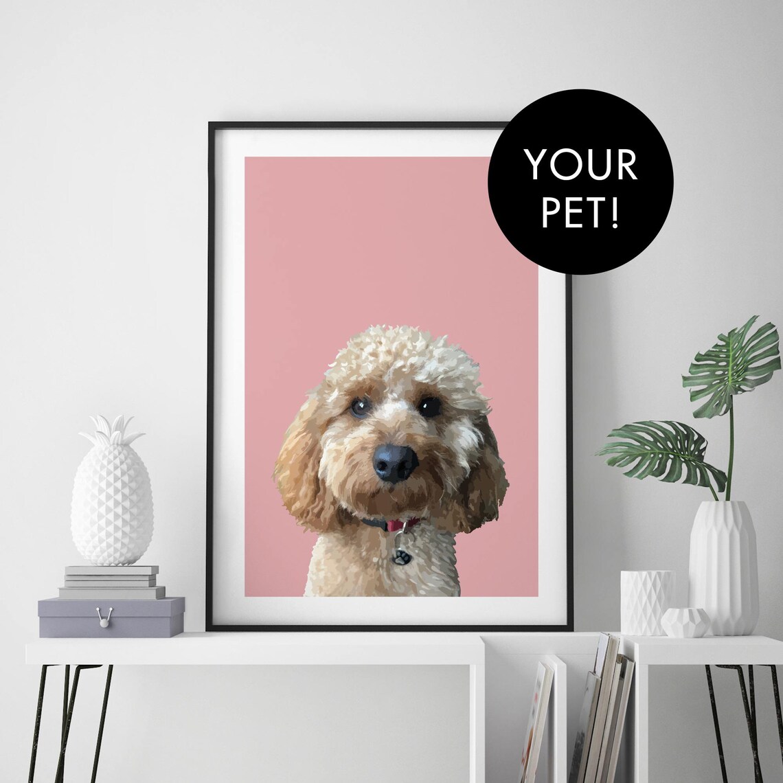 Custom Personalized Pet Portrait Art Print